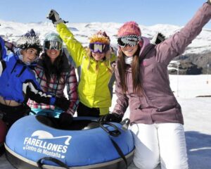 actividades de nieve en Farellones cerca de Santiago